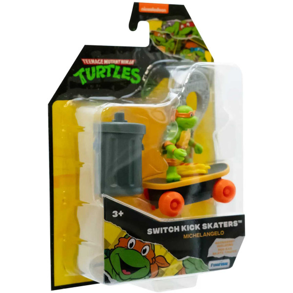 Фото - Коллекционная интерактивная фигурка TMNT Скейтбордист с лаунчером Микеланджело (71041)