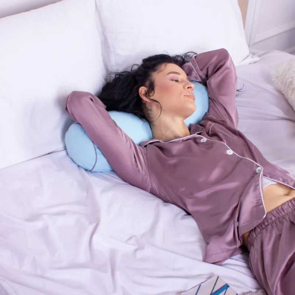 Фото - Подушка валик MirSon №8109 Naturale Line 14-4121 Blanco EcoSilk 70х16 см (2200006247951)