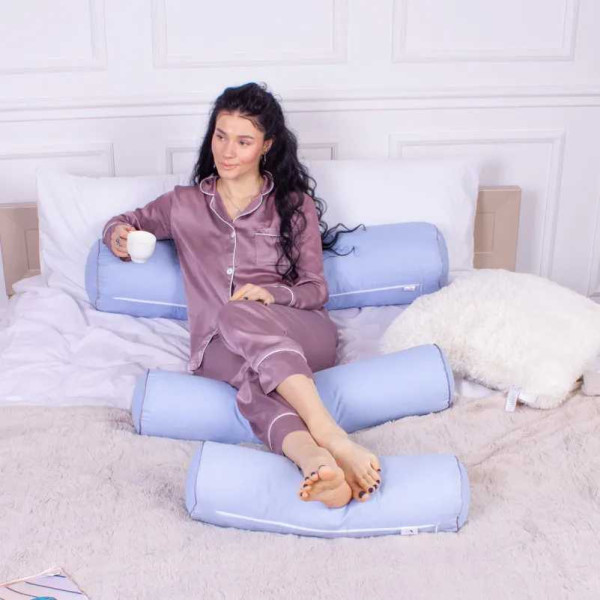 Фото - Подушка валик MirSon №8507 Naturale Line 12-4608 Lucretia 50% Memory 60х20 см (2200006341734)