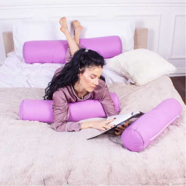 Фото - Подушка валик MirSon №8372 Naturale Line 16-3310 Bernarda Tencel 60х20 см (2200006252191)