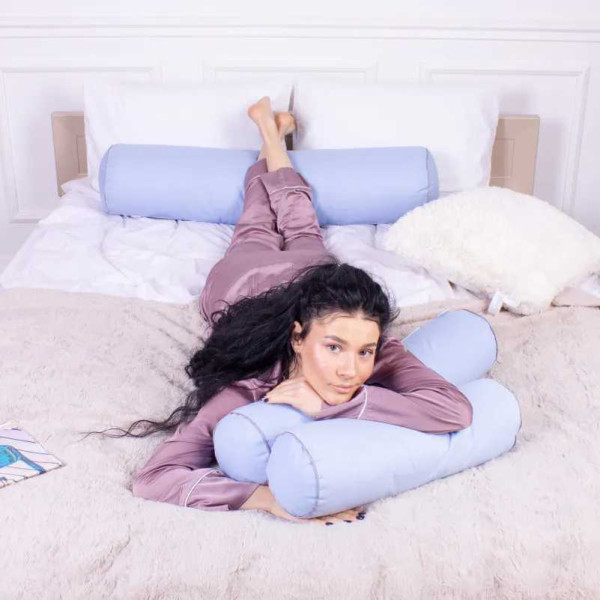 Фото - Подушка валик MirSon №8507 Naturale Line 12-4608 Lucretia 50% Memory 60х20 см (2200006341734)