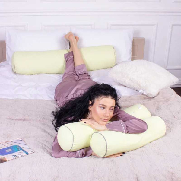 Фото - Подушка валик MirSon №8574 Naturale Line 12-0525 Tiziana Полистирол 60х20 см (2200006345756)