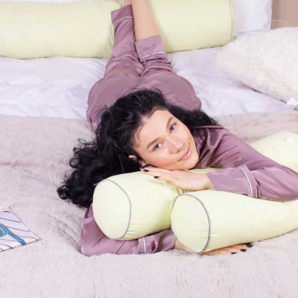 Фото - Подушка валик MirSon №8574 Naturale Line 12-0525 Tiziana Полистирол 60х20 см (2200006345756)