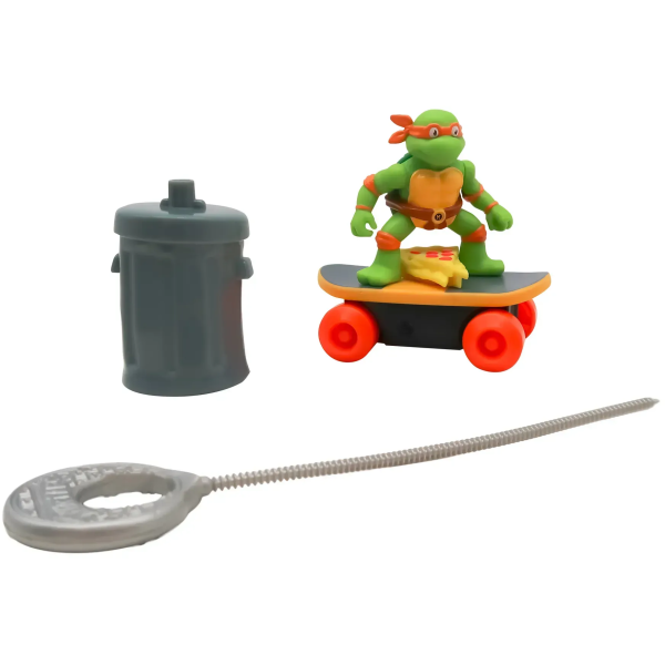 Фото - Коллекционная интерактивная фигурка TMNT Скейтбордист с лаунчером Микеланджело (71041)