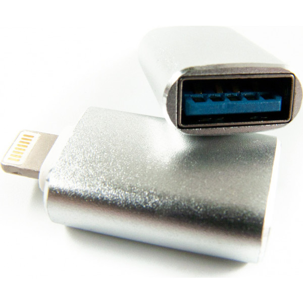 Фото - Переходник аудио DENGOS OTG USB-Lightning Silver (ADP-016)