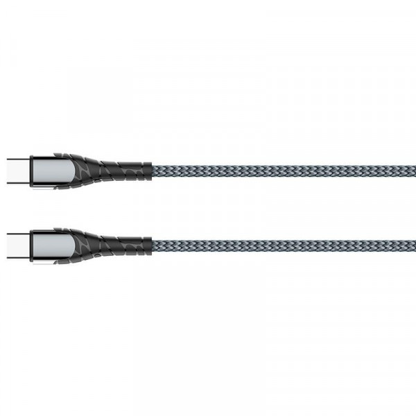 Фото - Кабель синхронизации данных Colorway USB Type-C - USB Type-C PD Fast Charging 3А 65W 1м Grey (CW-CBPDCC040-GR)