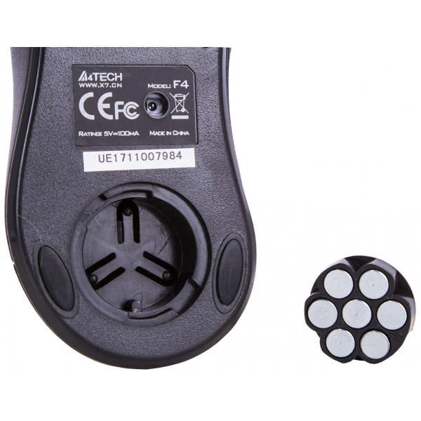 Фото - Мышь проводная A4tech F4 USB (Black)