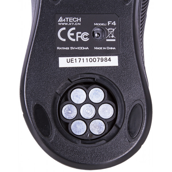 Фото - Мышь проводная A4tech F4 USB (Black)