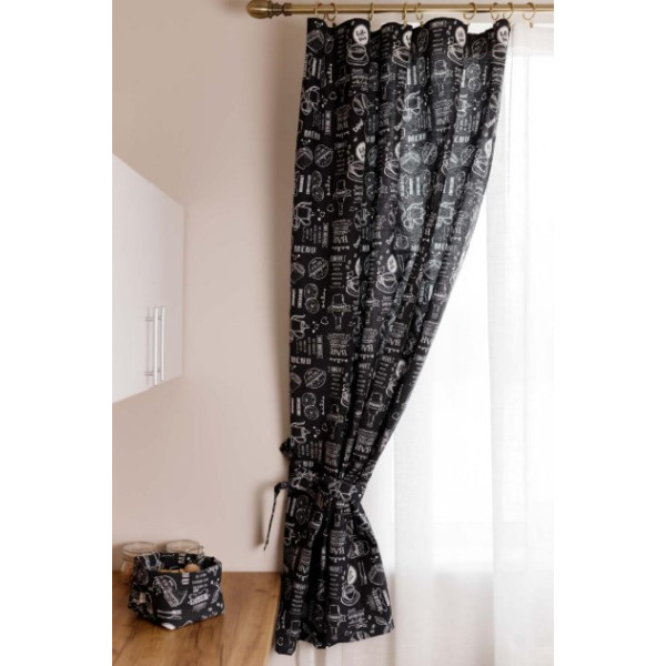 Фото - Комплект штор Прованс Breakfast black 2 ед. 136х180 см (039485)