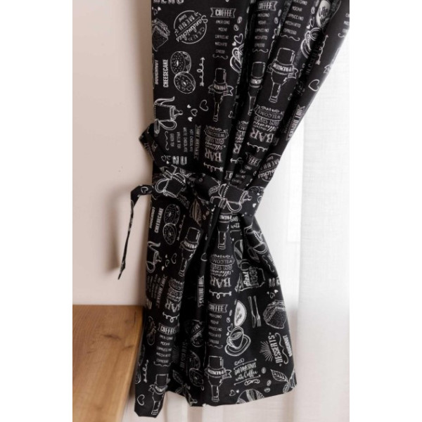 Фото - Комплект штор Прованс Breakfast black 2 ед. 136х180 см (039485)