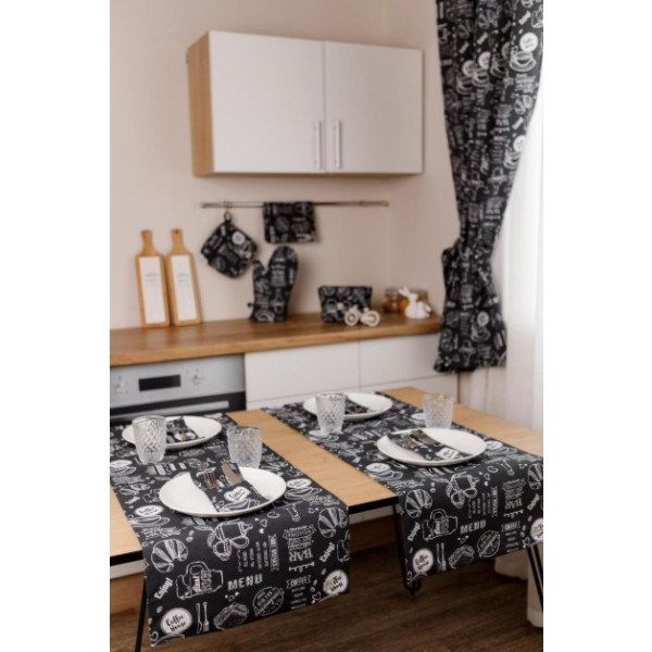 Фото - Комплект штор Прованс Breakfast black 2 ед. 136х180 см (039485)