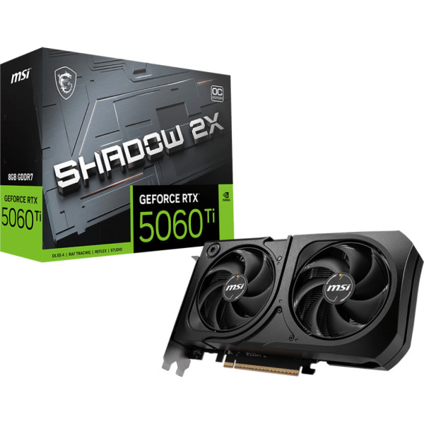 Фото - Видеокарта MSI GeForce RTX 5060 Ti 8GB GDDR7 SHADOW 2X PLUS
