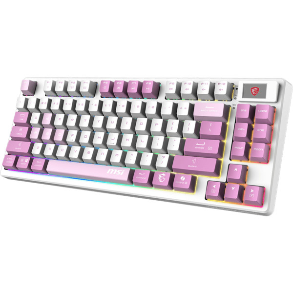 Фото - Клавиатура беспроводная игровая MSI GAMING VIOLET UA FORGE GK600 TKL W VIOLET
