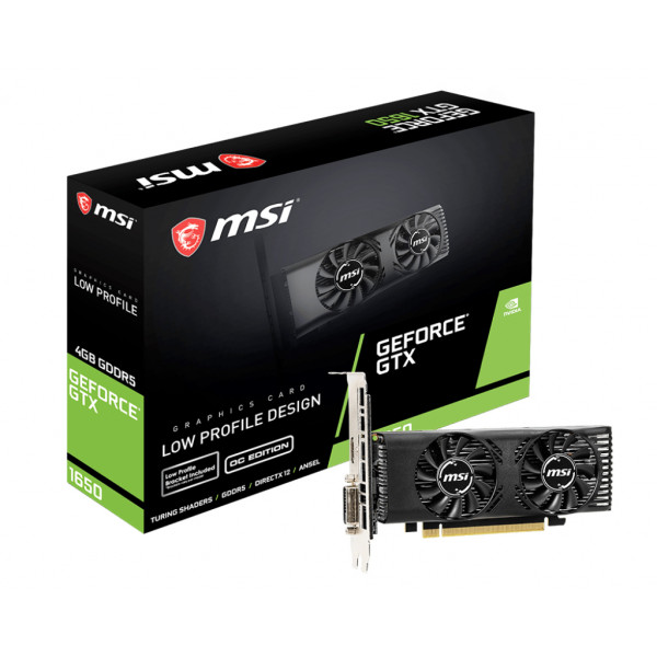 Фото - Видеокарта MSI GeForce GTX 1650 4GB GDDR5 GT LP OC (912-V809-3822)