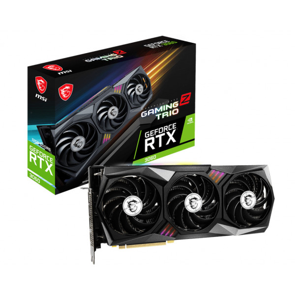 Фото - Видеокарта MSI GeForce RTX 3060 12GB GDDR6 GAMING Z TRIO (912-V390-255)