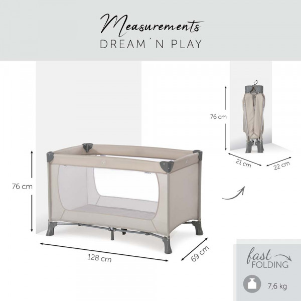 Фото - Манеж-кровать HAUCK Dream N Play Beige