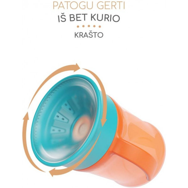 Фото - Чашка-непроливайка детская Baboo 300 мл Safari Orange (8-134)
