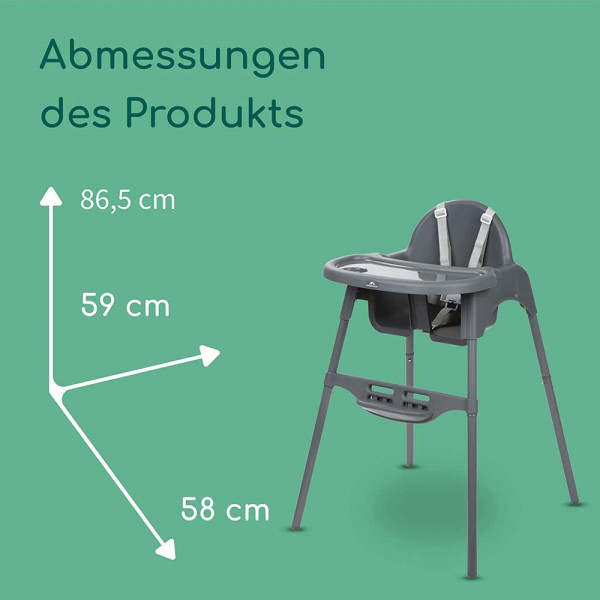 Фото - Стульчик для кормления классический Bebe Confort Meely Dark Grey