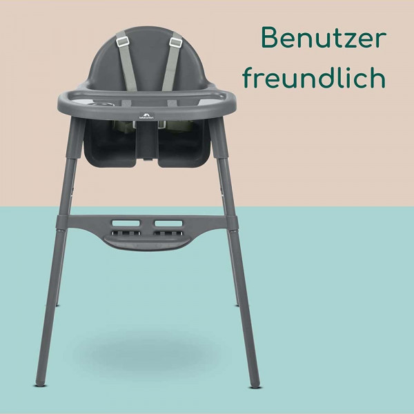 Фото - Стульчик для кормления классический Bebe Confort Meely Dark Grey