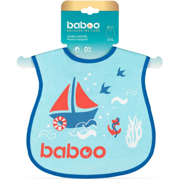 Фото - Нагрудник тканевый Baboo Marine Blue (11-011)