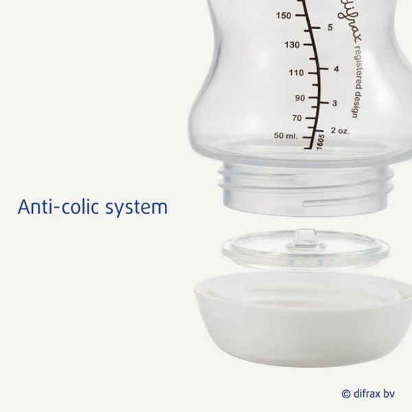 Фото - Бутылочка для кормления Difrax 310 мл S-bottle Wide White