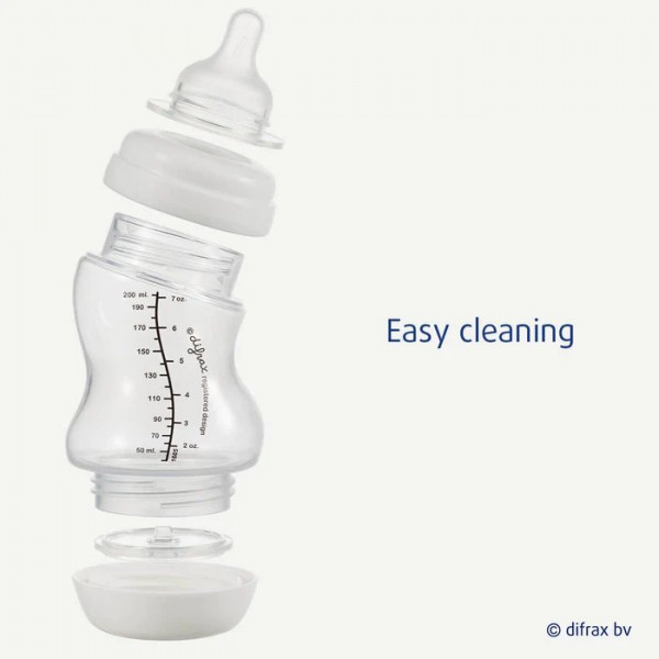 Фото - Бутылочка для кормления Difrax 310 мл S-bottle Wide White