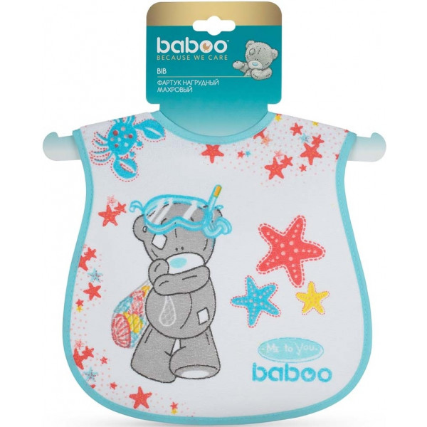Фото - Нагрудник тканевый Baboo Me to You 3+ мес White (11-100)