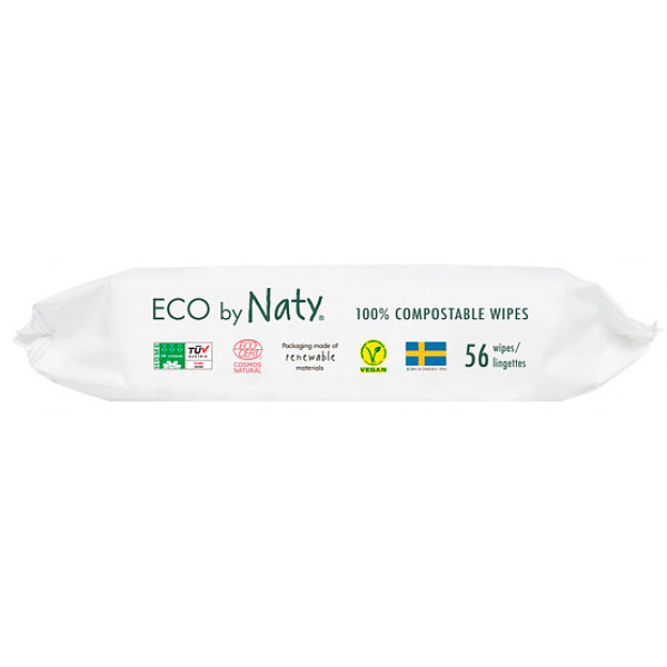 Фото - Салфетки влажные для детей Eco By Naty Органические с алоэ (245036)