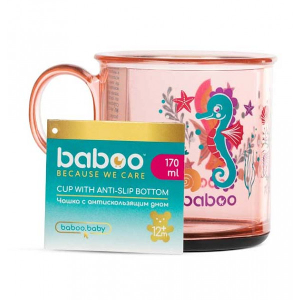 Фото - Чашка Baboo 170 мл Sea Life Pink (8-140)