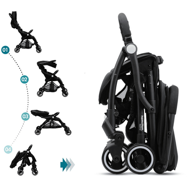 Фото - Коляска прогулочная Hamilton by Yoop S1 Black (65252)