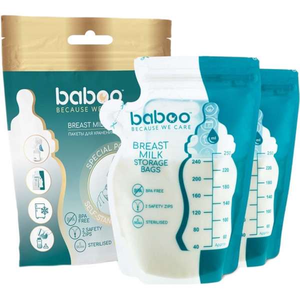Фото - Пакет для хранения грудного молока Baboo 25 шт. (2-005) Фото - Пакет для хранения грудного молока Baboo 25 шт. (2-005)