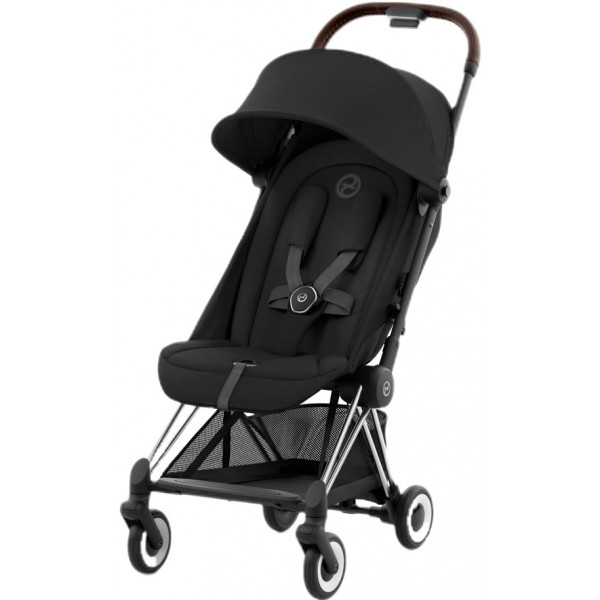 Фото - Коляска прогулочная Cybex Coya Chrome Dark Brown Sepia Black