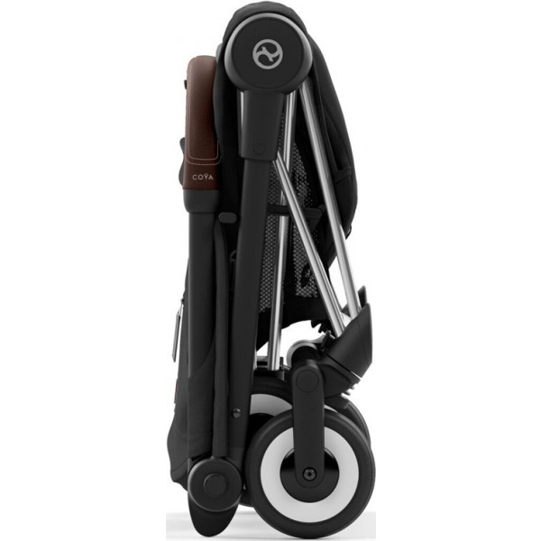 Фото - Коляска прогулочная Cybex Coya Chrome Dark Brown Sepia Black