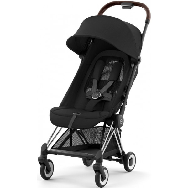 Фото - Коляска прогулочная Cybex Coya Chrome Dark Brown Sepia Black