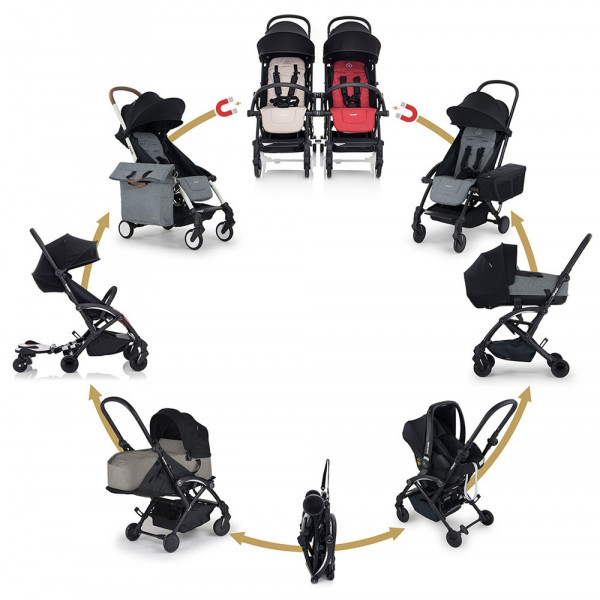 Фото - Коляска прогулочная Bumprider Connect 3 Black-Black