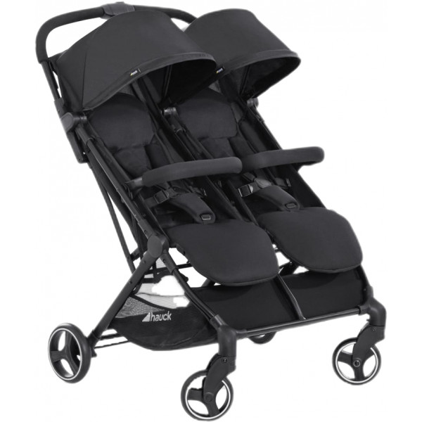 Фото - Уценка - Коляска для двойни прогулочная HAUCK Swift X Duo Black