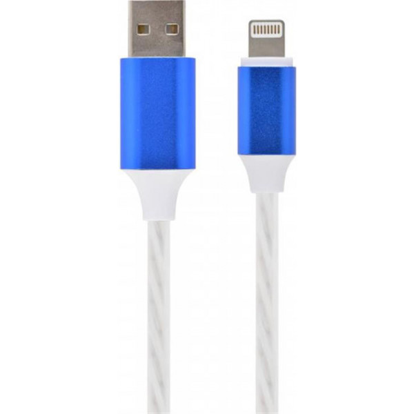 Фото - Кабель синхронизации данных Cablexpert USB 2.0 - Lightning 1m White (CC-USB-8PLED-1M)