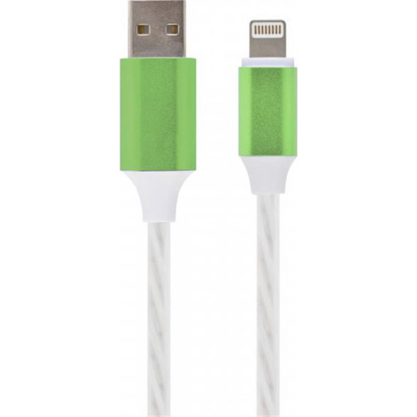Фото - Кабель синхронизации данных Cablexpert USB 2.0 - Lightning 1m White (CC-USB-8PLED-1M)