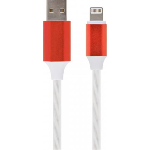 Фото - Кабель синхронизации данных Cablexpert USB 2.0 - Lightning 1m White (CC-USB-8PLED-1M)