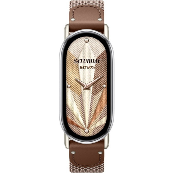 Фото - Ремешок для фитнес-браслета Xiaomi for Band 10 Silk Knitted Strap Feather Brown (BHR07YJGL)