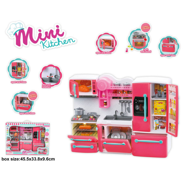 Фото - Сюжетно-ролевая игра. Кухня HYL плита, холодильник и мойка свет, звук (66095