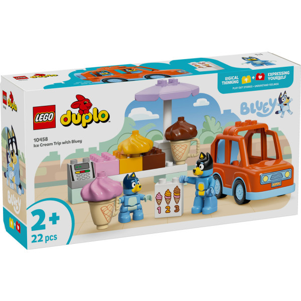 Фото - Конструктор LEGO DUPLO Bluey Путешествие с мороженым с Блуи (10458)