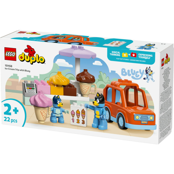 Фото - Конструктор LEGO DUPLO Bluey Путешествие с мороженым с Блуи (10458)