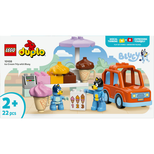 Фото - Конструктор LEGO DUPLO Bluey Путешествие с мороженым с Блуи (10458)