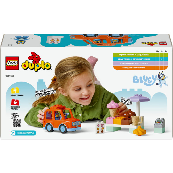 Фото - Конструктор LEGO DUPLO Bluey Путешествие с мороженым с Блуи (10458)