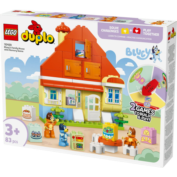 Фото - Конструктор LEGO DUPLO Bluey Семейный дом Блуи с игрой на запоминание (10459)