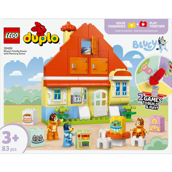 Фото - Конструктор LEGO DUPLO Bluey Семейный дом Блуи с игрой на запоминание (10459)