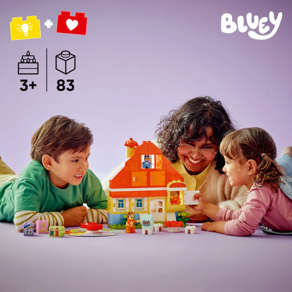 Фото - Конструктор LEGO DUPLO Bluey Семейный дом Блуи с игрой на запоминание (10459)