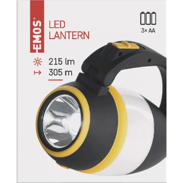 Фото - Фонарь EMOS LED P4008 2W 215Lm 3*AAА, Кемпінг.пласт.