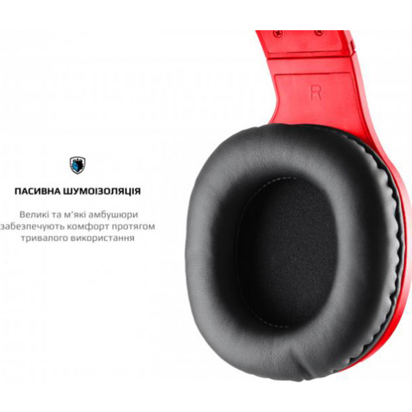 Фото - Наушники полноразмерные проводные Sades SA-721 Spirits Red (sa721rdj)